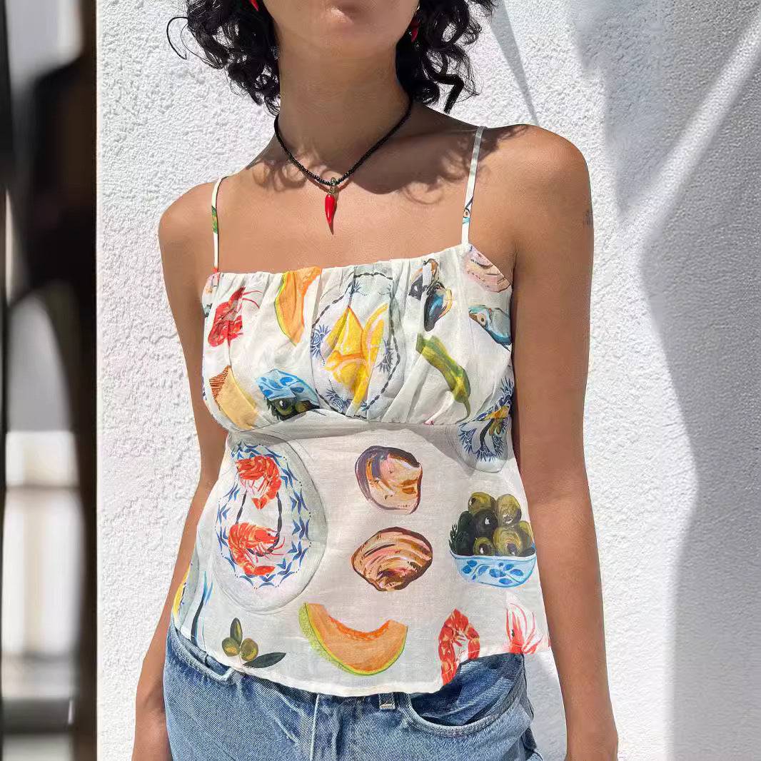 Backless Slim Fit Vest top