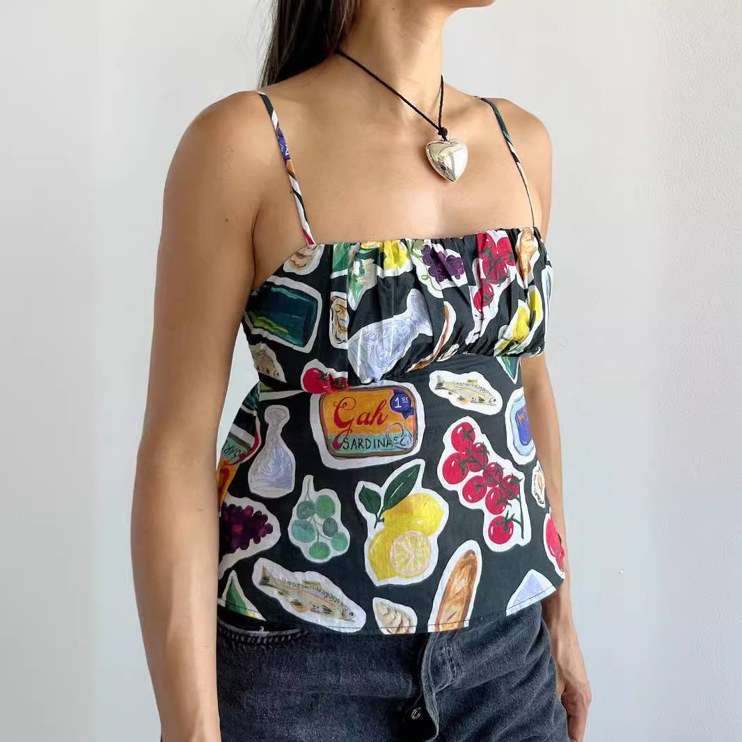 Backless Slim Fit Vest top