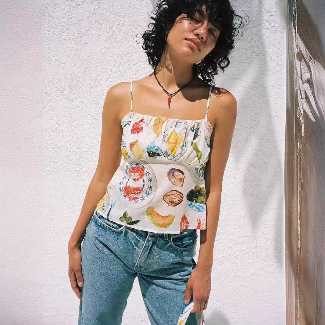 Backless Slim Fit Vest top